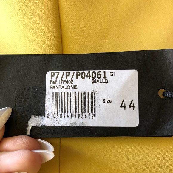 ATOS LOMBARDINI | Yellow designer tapered pant - Picture 7 of 13